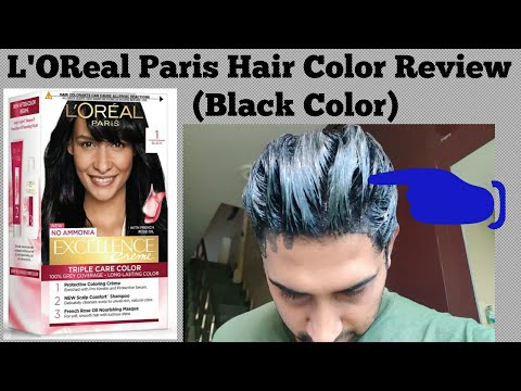 Loreal Paris No Ammonia Excellence Creme Black Hair Colour Review|ये कलर  Men भी Use कर सकते है देखे - YouTube