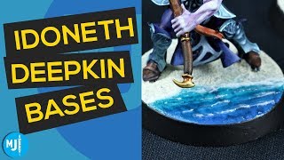 How to Make Sand and Water Bases for Your Miniatures (Idoneth Deepkin)