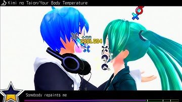 Project Diva F 2nd [ENG Edit] Your Body Temperature [9★ PERFECT]