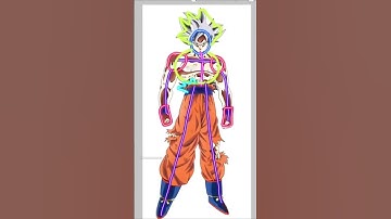Drawing Goku Ultra Instinct 🥵🥶🔥|Dragon Ball super😍|#drawing #dragonball#goku#ultrainstinct #shorts