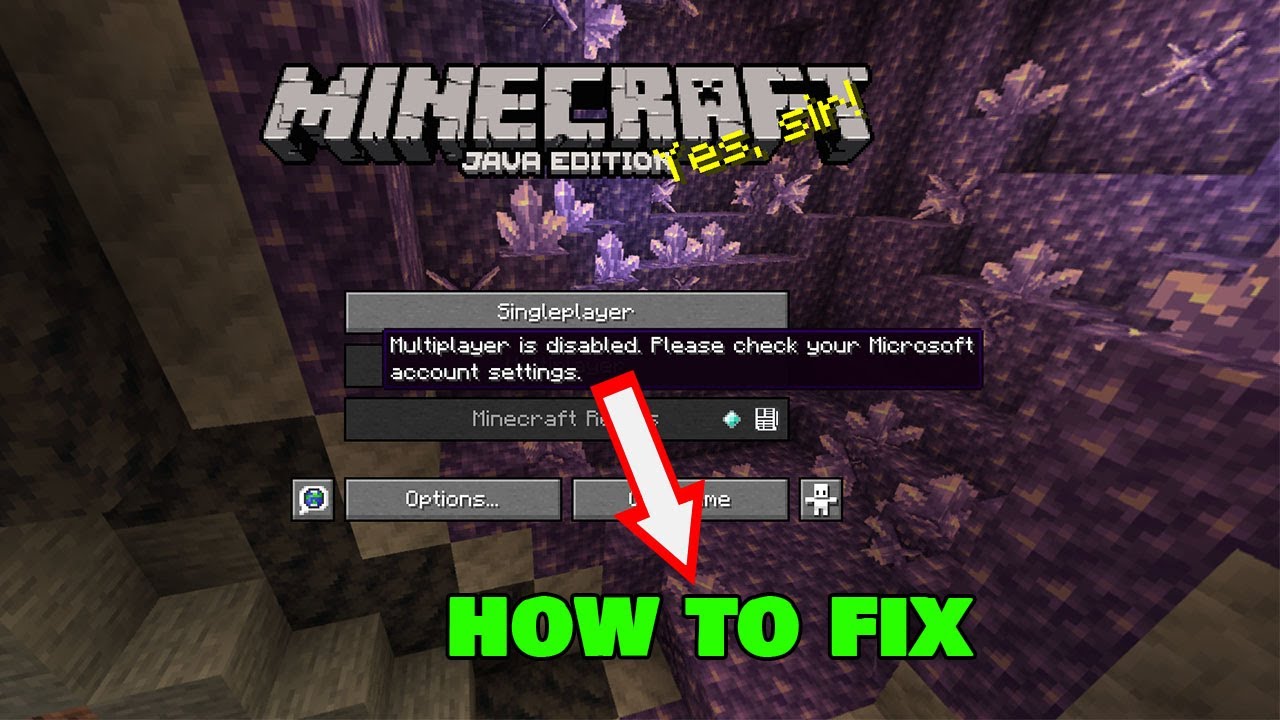 Fix Multiplayer is disabled in MineCraft Java Edition 2023 