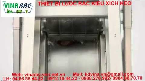 Thiết bị lược rác kiểu xích kéo