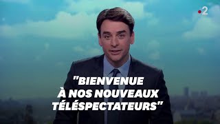 Au JT de France 2, Julian Bugier blague sur l'incident technique à TF1 puis s'excuse