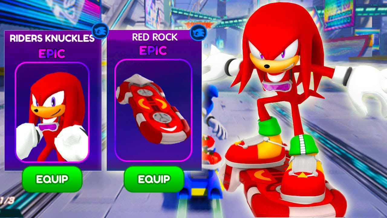 how-to-unlock-riders-knuckles-red-rock-hoverboard-fast-in-sonic-speed-simulator-roblox