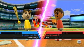 Wii Sports Baseball (Me VS My Friend)