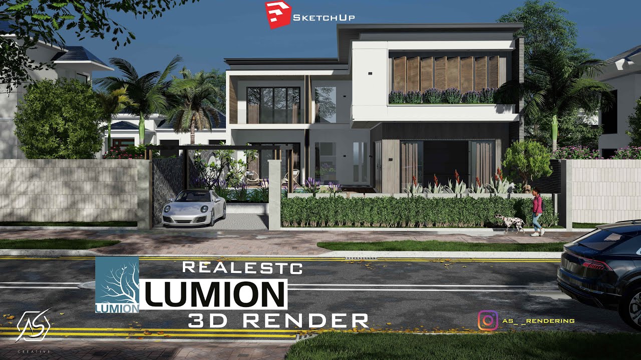 lumion realistic render // Villa Walkthrough - YouTube