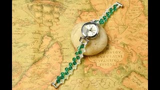 手作りアクセ！ガラスビーズブレスウォッチを作ってみた！【PandaHall｜DIY】