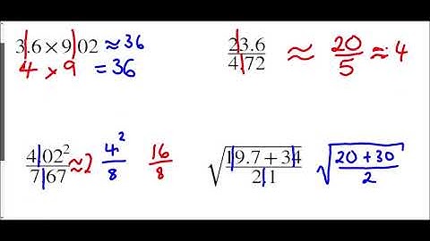 Estimation and Approximation - Mr Morley Maths