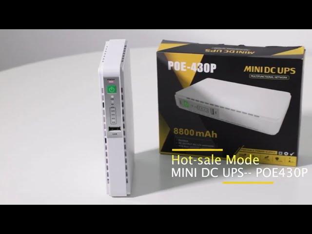 Mini batterie de secours 15V 24V UPS POE, 8800Mah, pour routeur