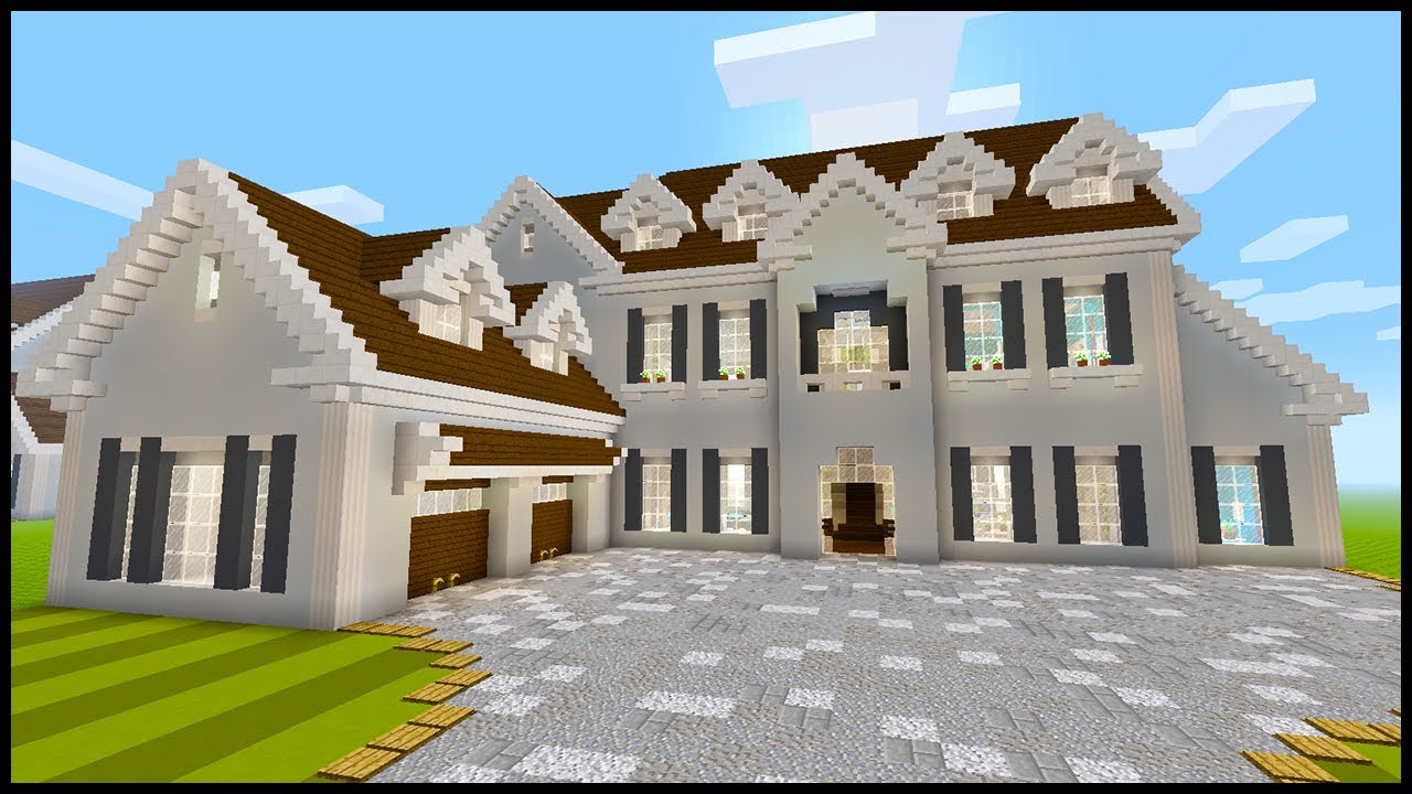 Minecraft How To Build A Large Suburban House 4 Part 2 Youtube