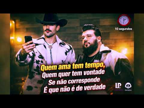 Those who love have time. Those who want have the will. - LUAN PEREIRA AND PANDA - 10 seconds