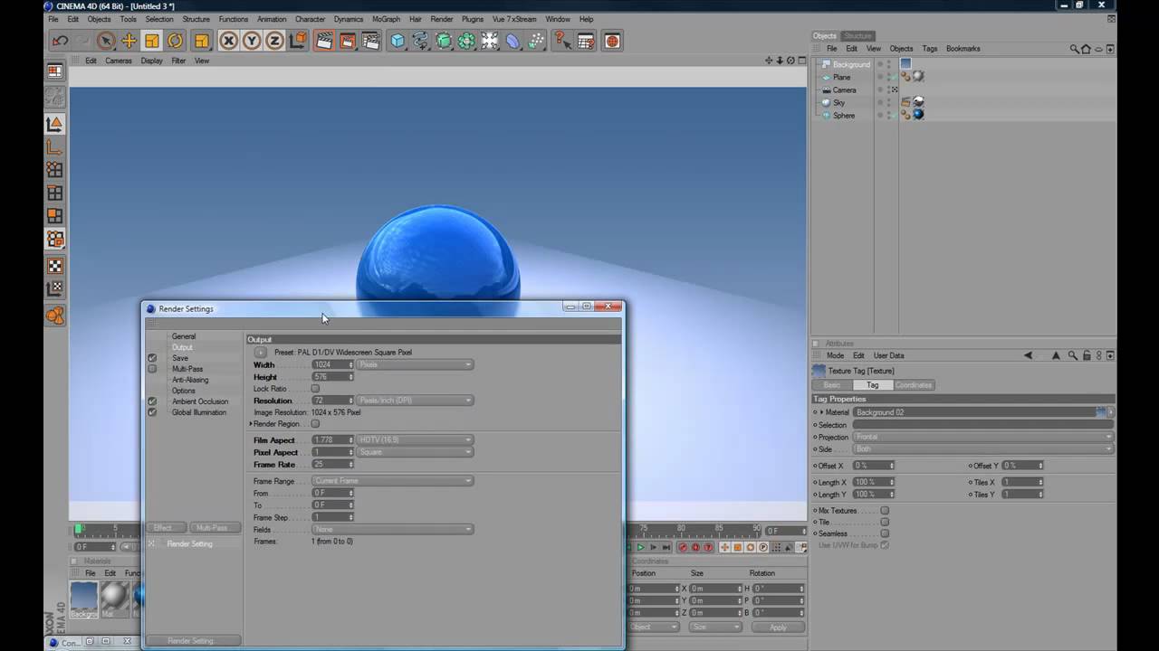 Tutorial C4d Immagini Realistiche Con Hdri E Global Illumintaion 3 Metodo Youtube