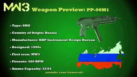 MW3 Guns - PP-90M1 BRAND NEW 100% MULTIPLAYER CONFIRMED