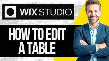 How to Edit Table in Wix Studio