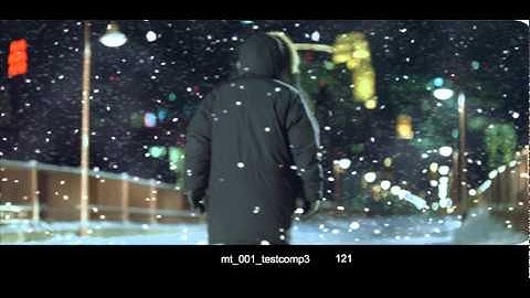 Snow Particles created in Maya for Aurora Borealis (film)