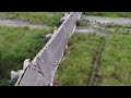 Drone footage shows collapsed bridge after Taiwan quake