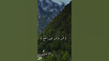 { الْحَجُّ أَشْهُرٌ مَّعْلُومَاتٌ } القارئ عبدالرحمن مسعد 🚏🤍.