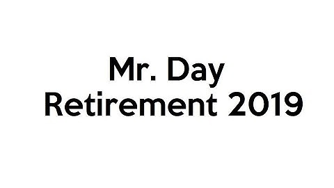 Gary Day Retirement Video 2019