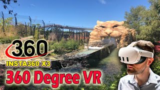 360 VR video of Tiger Rock Chessington World of Adventures – POV –  Meta Quest 3 VR  Insta360 X3 VR