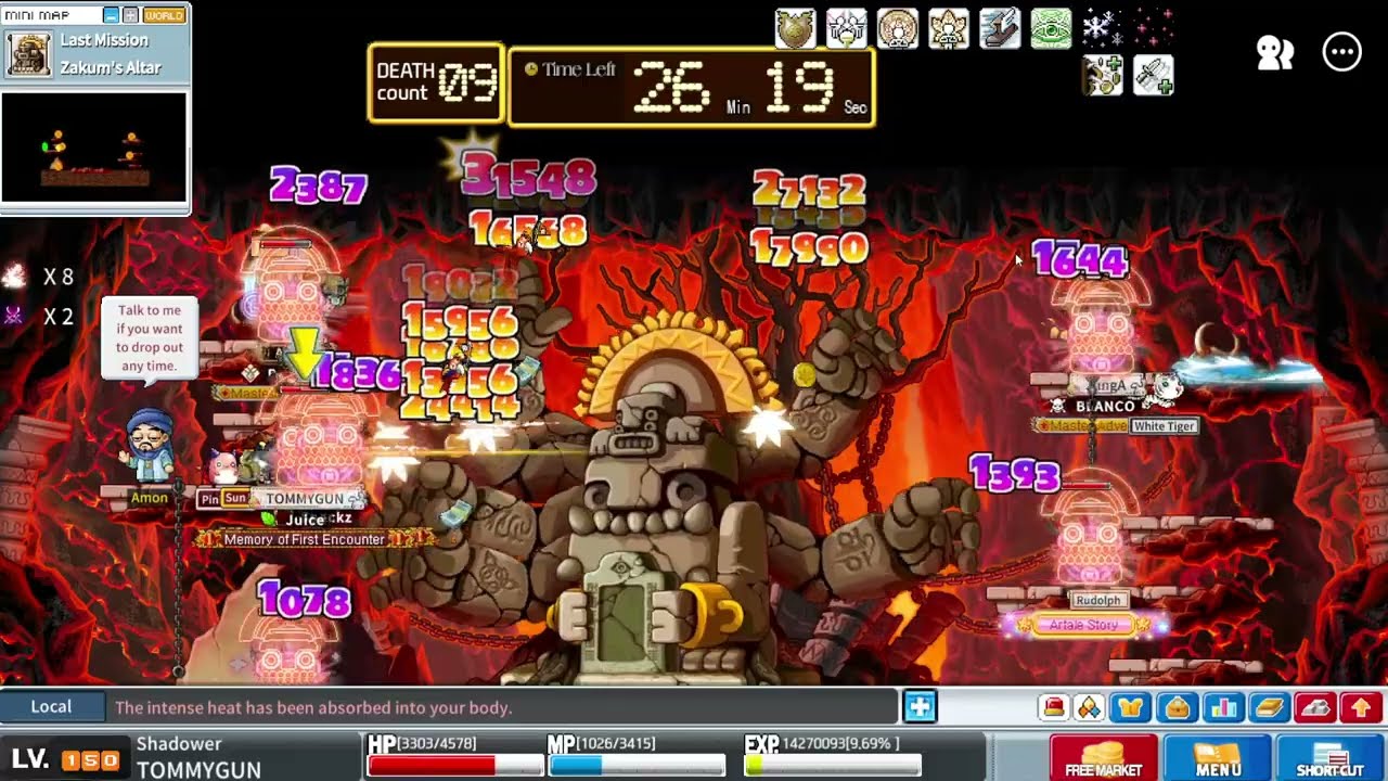 Zakum (15x Shadower POV) | Artale MapleStory Worlds