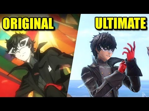Super Smash Bros. Ultimate - Origin of Joker Moves & Animations