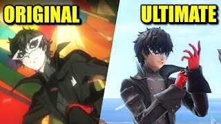 Super Smash Bros. Ultimate - Origin of Joker Moves \& Animations