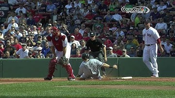 CWS@BOS: Abreu rips an RBI double to the wall in left