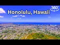 Honolulu from Above in 360° | Diamond Head to Waikiki Aerial Tour in VR