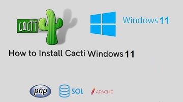 Cacti Install in windows 11 easy