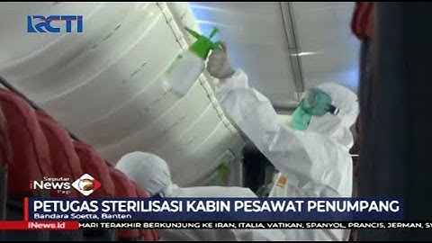 Cegah Penyebaran Korona, Petugas Sterilisasi Kabin Pesawat Lion Air di Bandara Soetta - SIP 18/03