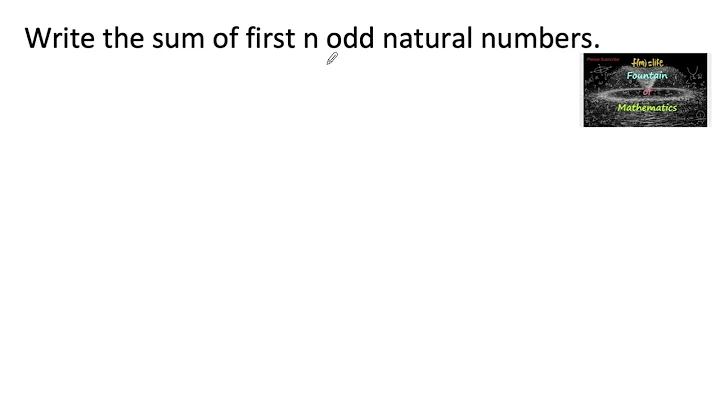 Write the sum of first n odd natural numbers|Arithmetic Progression|RD Sharma|CBSE|NCERT|11|CET|VSAQ