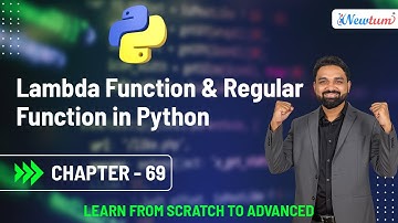 Lambda Function and Regular Function in Python | Python for Beginners | Chapter 69