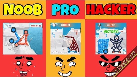 Draw Joust || Gameplay | Walkthrough || NOOB vs PRO vs HACKER