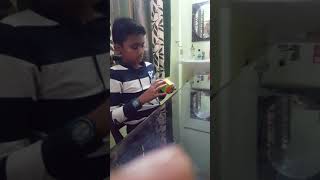 Suman solves Rubix Cube in 1min 30s