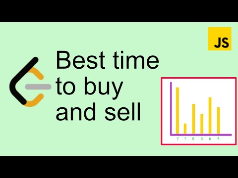 LeetCode 121 |  Best time buy and sell - Easy | Javascript
