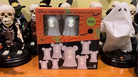 Gemmy (NEW for) 2024 Singing EmoteGlow Mickey Mouse Ghost String Lights