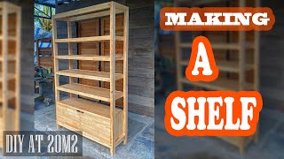 [TIME LAPSE] THE PROCESS of ASSEMBLING and FINISHING A SHELF - PALLET DIY #14