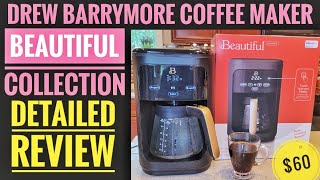 DETAILED REVIEW Drew Barrymore Beautiful 14 Cup Coffee Maker How To Make  Coffee - YouTube