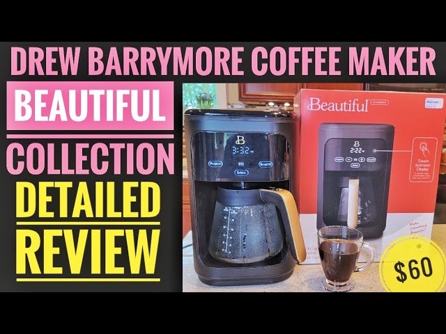 DETAILED REVIEW Drew Barrymore Beautiful 14 Cup Coffee Maker How To Make  Coffee 