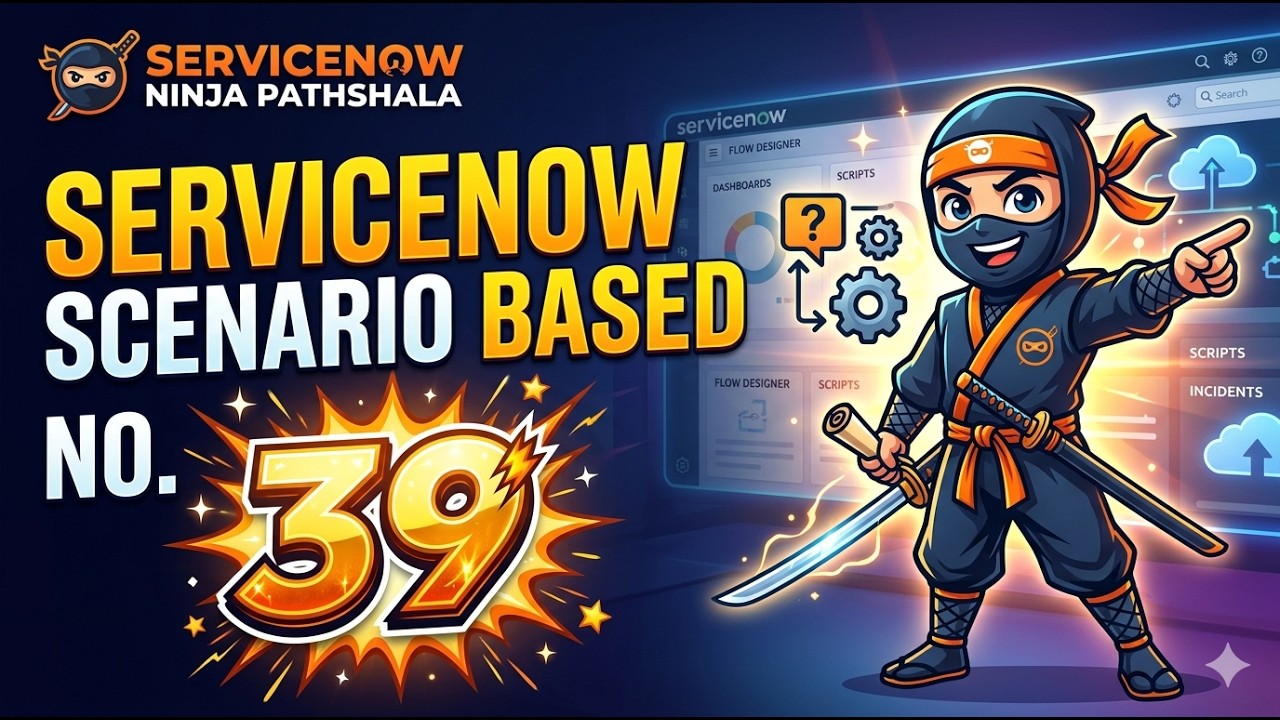 Servicenow Trivia ServiceNow Scenario Based Question No. 39 | ServiceNow Developer ...
