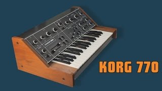 Korg 770 Analog Synthesizer 1976 Hd Demo