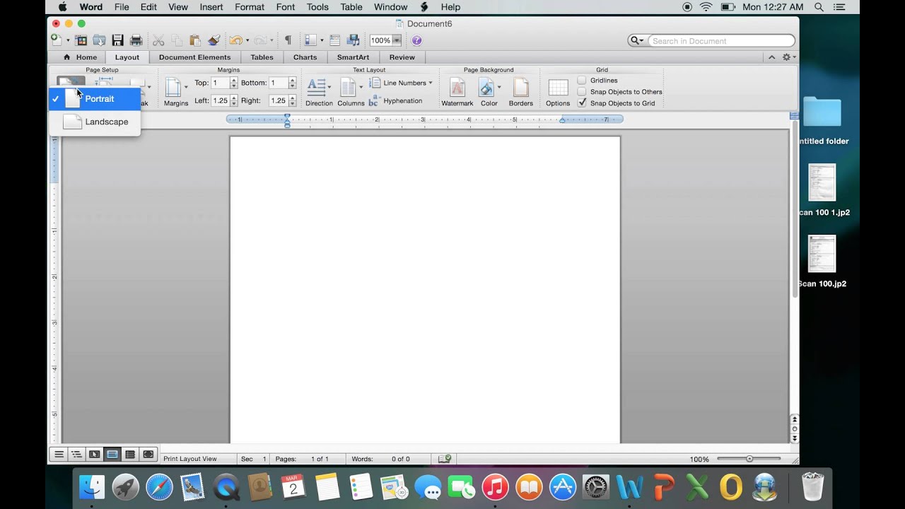 mac word landscape for just a section mac word landscape for just a section