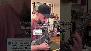 Learning a metalcore guitar riff progress update!