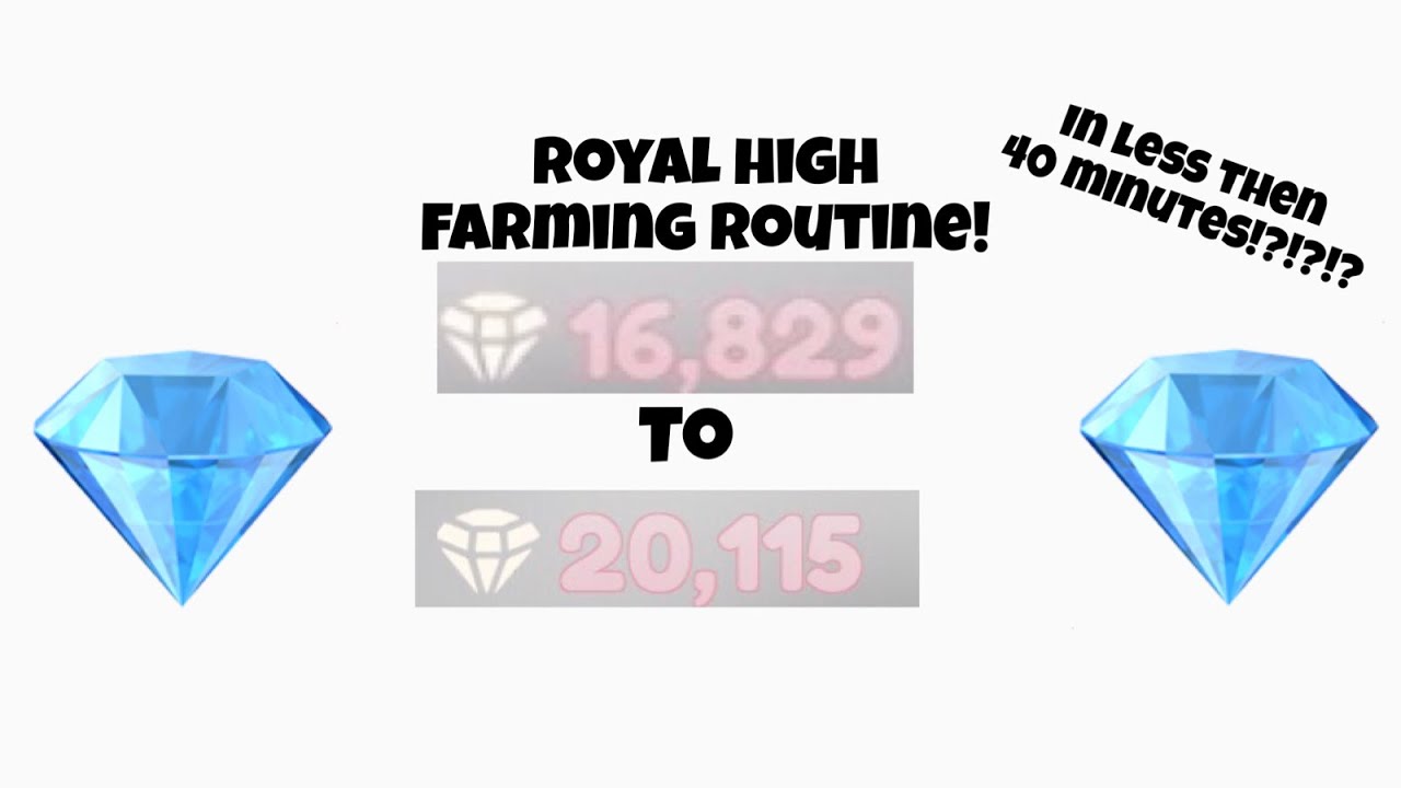 Royal high farming routine! - YouTube