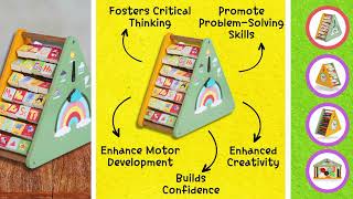 7 IN 1 DIFFERENT LARGE WOODEN ACTIVITY TRIANGLE. A perfect way to play and learn.! screenshot 4