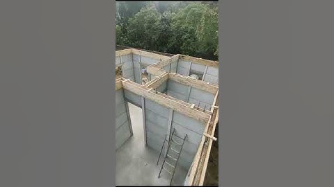 CASA PRE MOLDADA DE CONCRETO 6 DIA DE OBRA 🏗️