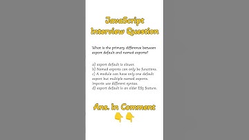 Export Default vs Named Exports #javascript