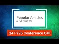 Popular Vehicles & Services Q4 FY26 Concall: After-Sales Revenue and Retail Network Remain Key Focus