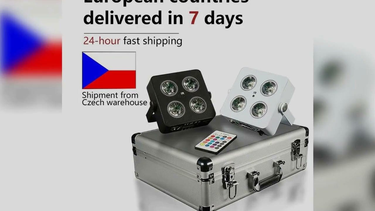 A must-have product! 4x18W Led RGBWA UV 6IN1 Color Battery Wireless 2.4G Wireless DMX Led Par Ligh