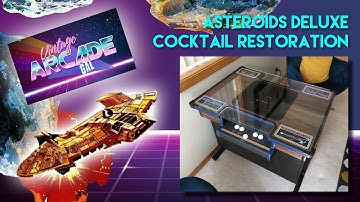 Asteroids Deluxe Cocktail Complete Restoration (Montage) Atari 1980